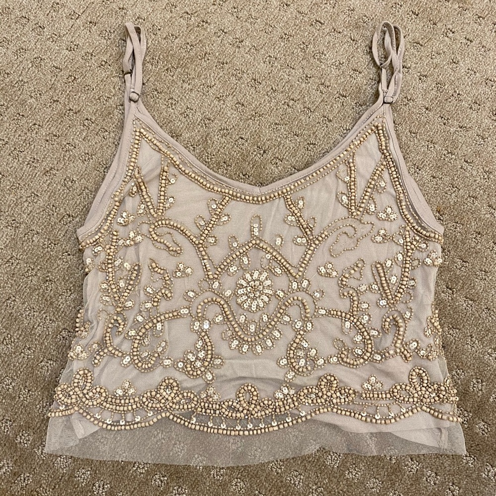 Bead detailing blouse